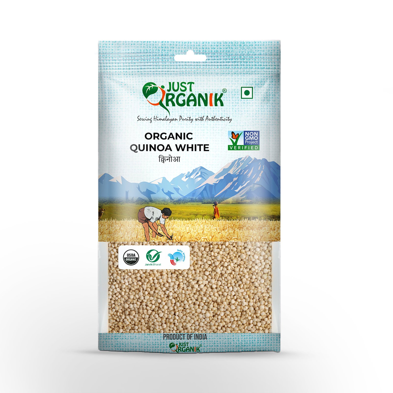 1) quinoa white front